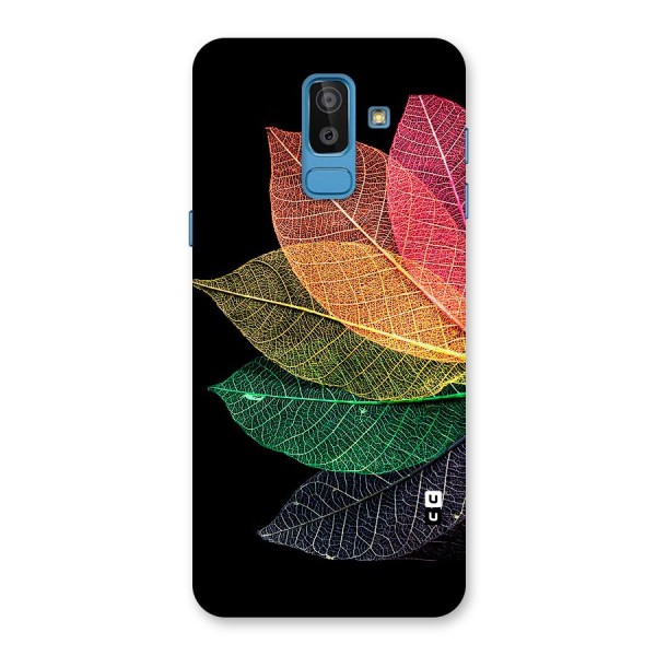 Net Leaf Color Design Back Case for Galaxy J8