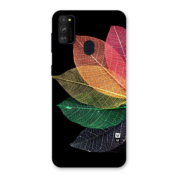 Net Leaf Color Design Back Case for Galaxy M21