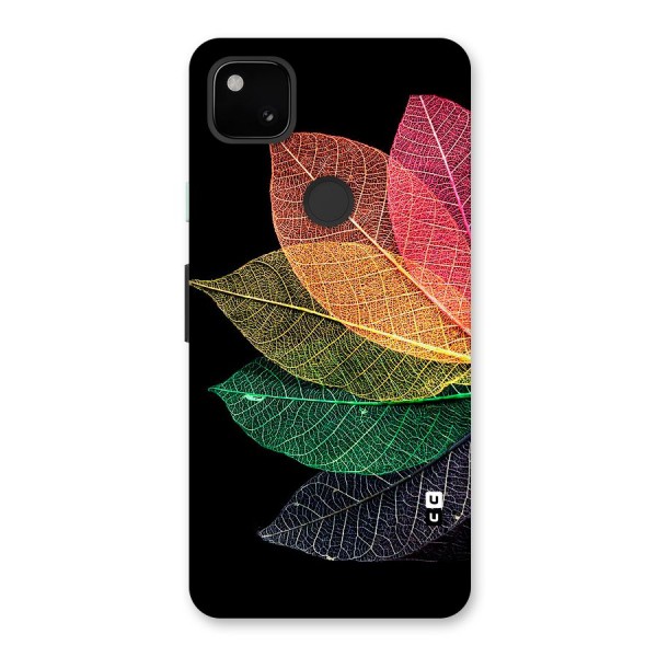 Net Leaf Color Design Back Case for Google Pixel 4a