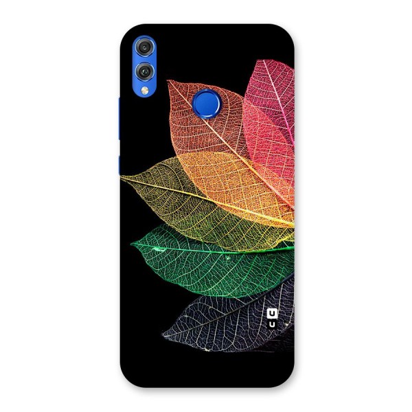 Net Leaf Color Design Back Case for Honor 8X