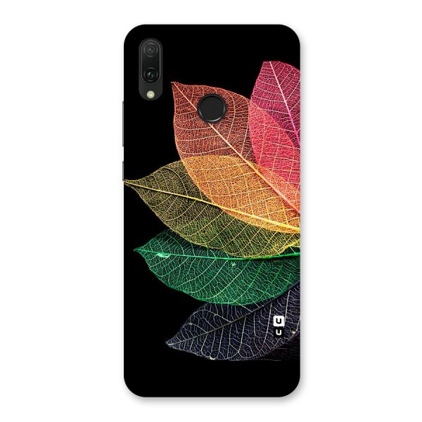 Net Leaf Color Design Back Case for Huawei Y9 (2019)