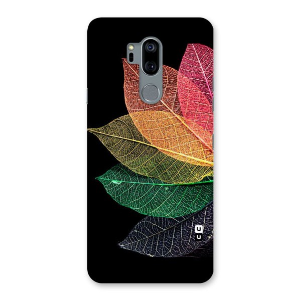 Net Leaf Color Design Back Case for LG G7