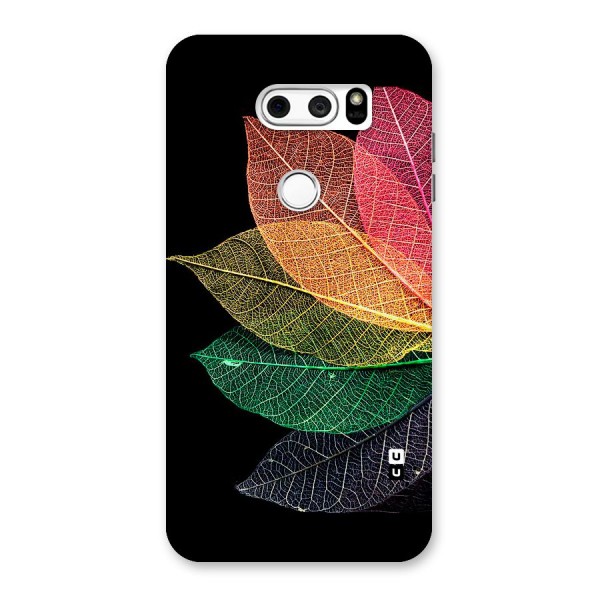 Net Leaf Color Design Back Case for LG V30