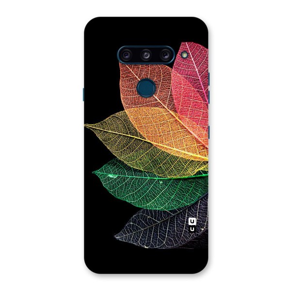 Net Leaf Color Design Back Case for LG  V40 ThinQ