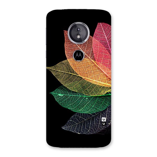 Net Leaf Color Design Back Case for Moto E5