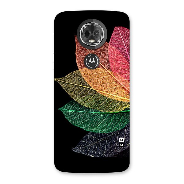 Net Leaf Color Design Back Case for Moto E5 Plus