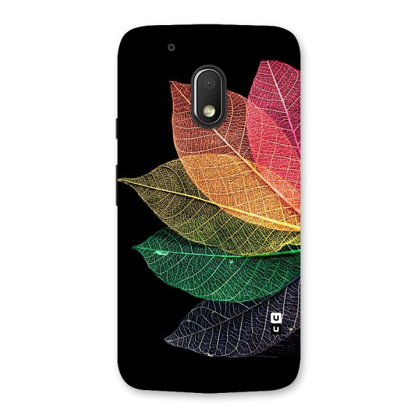 Net Leaf Color Design Back Case for Moto G4 Play