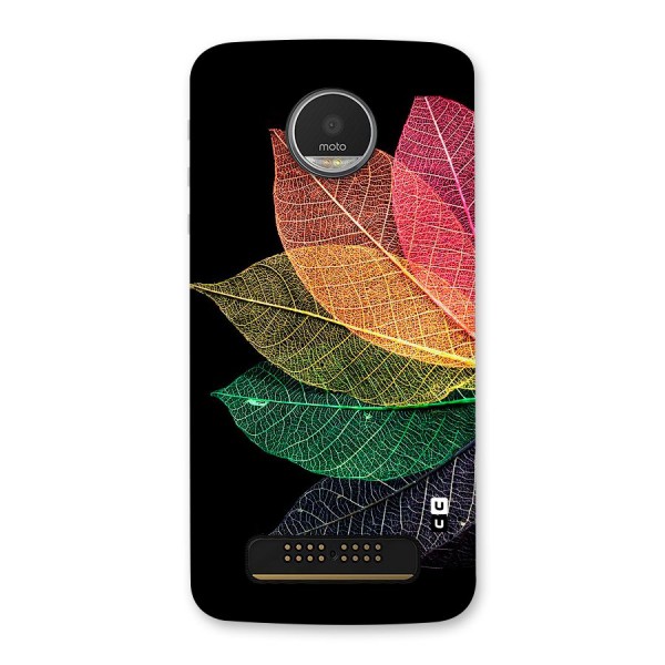 Net Leaf Color Design Back Case for Moto Z Play