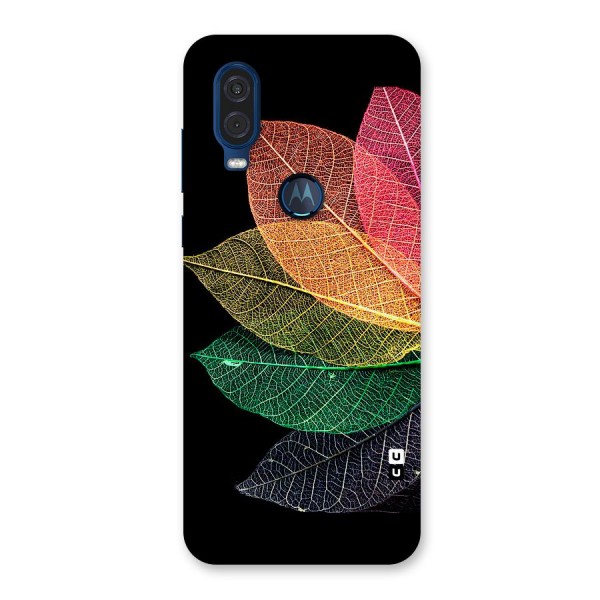 Net Leaf Color Design Back Case for Motorola One Vision