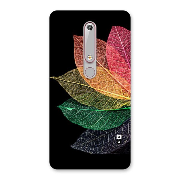 Net Leaf Color Design Back Case for Nokia 6.1