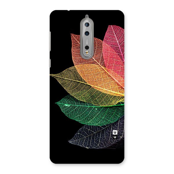 Net Leaf Color Design Back Case for Nokia 8
