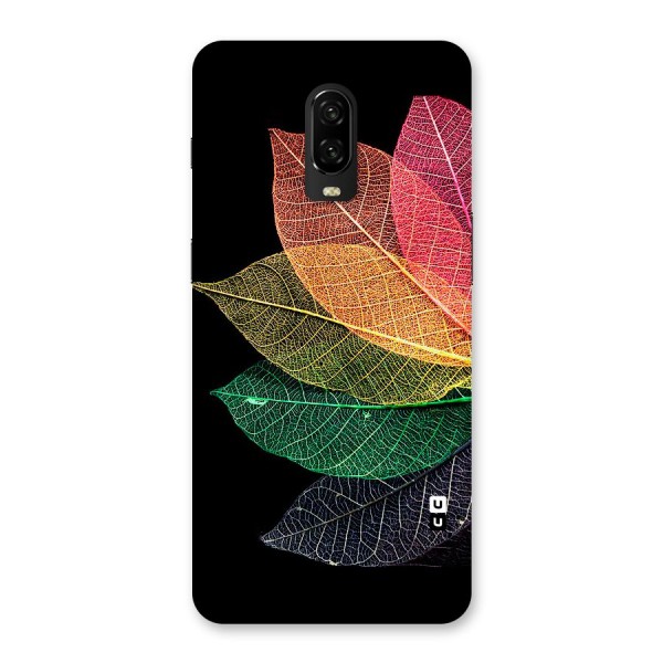 Net Leaf Color Design Back Case for OnePlus 6T