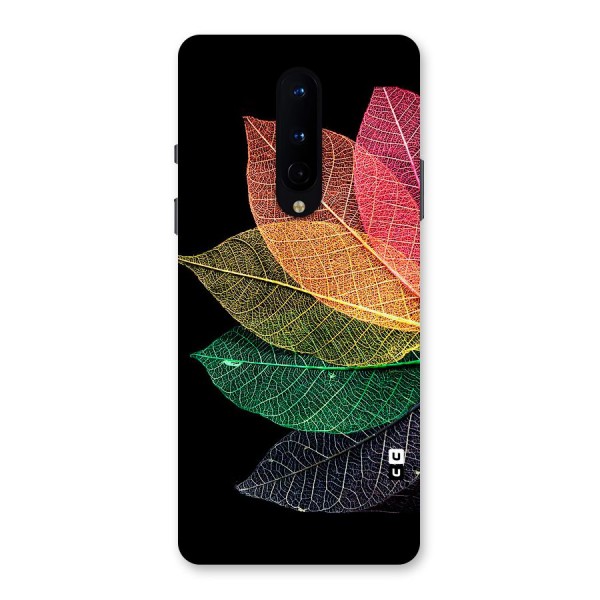 Net Leaf Color Design Back Case for OnePlus 8