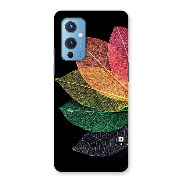 Net Leaf Color Design Back Case for OnePlus 9