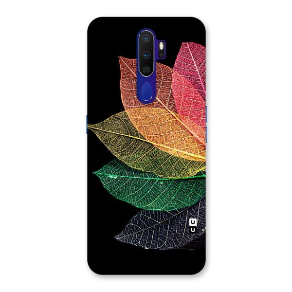 Net Leaf Color Design Back Case for Oppo A9 (2020)