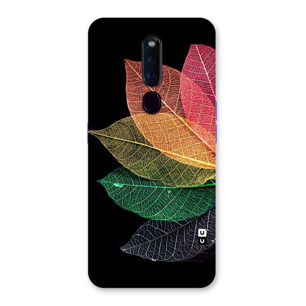 Net Leaf Color Design Back Case for Oppo F11 Pro