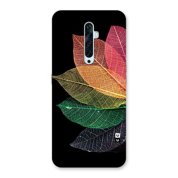 Net Leaf Color Design Back Case for Oppo Reno2 F
