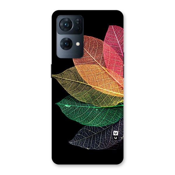 Net Leaf Color Design Back Case for Oppo Reno7 Pro 5G