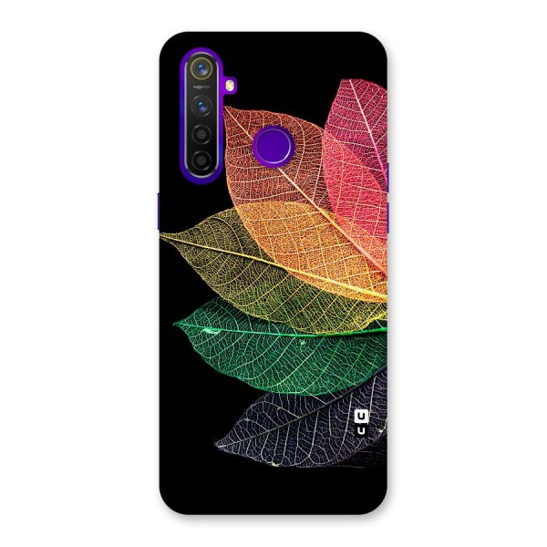 Net Leaf Color Design Back Case for Realme 5 Pro