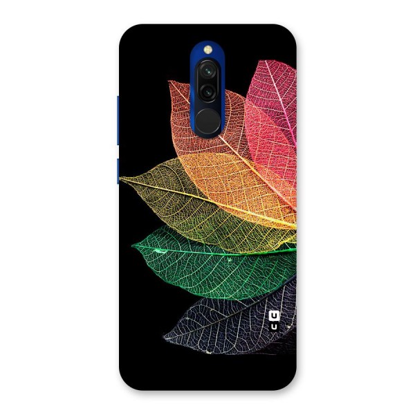 Net Leaf Color Design Back Case for Redmi 8