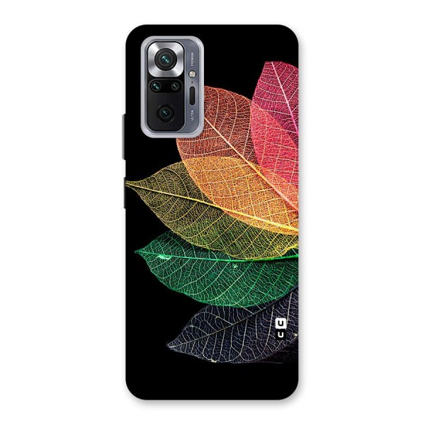 Net Leaf Color Design Back Case for Redmi Note 10 Pro