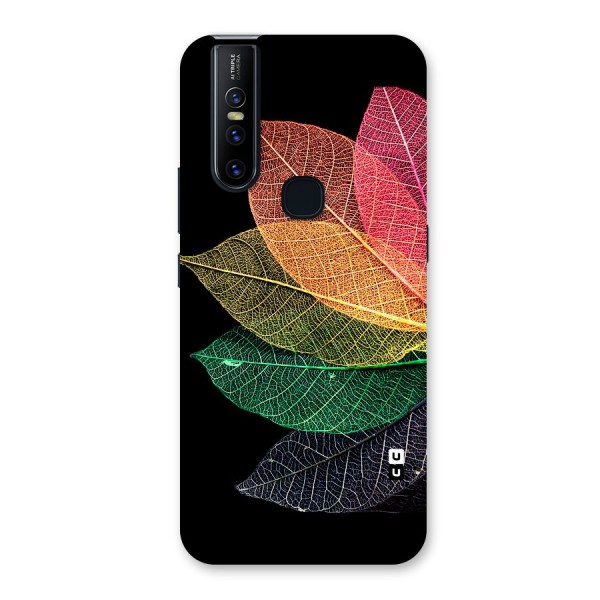 Net Leaf Color Design Back Case for Vivo V15