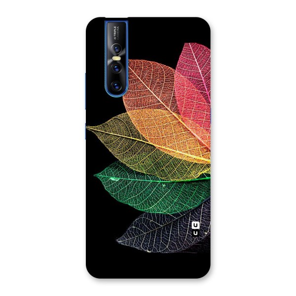 Net Leaf Color Design Back Case for Vivo V15 Pro