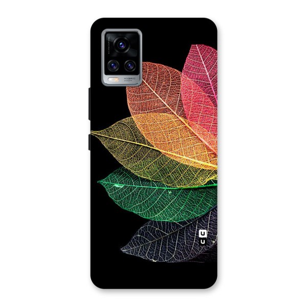 Net Leaf Color Design Back Case for Vivo V20 Pro