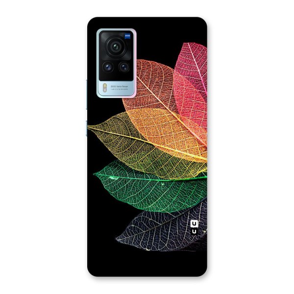 Net Leaf Color Design Back Case for Vivo X60 Pro