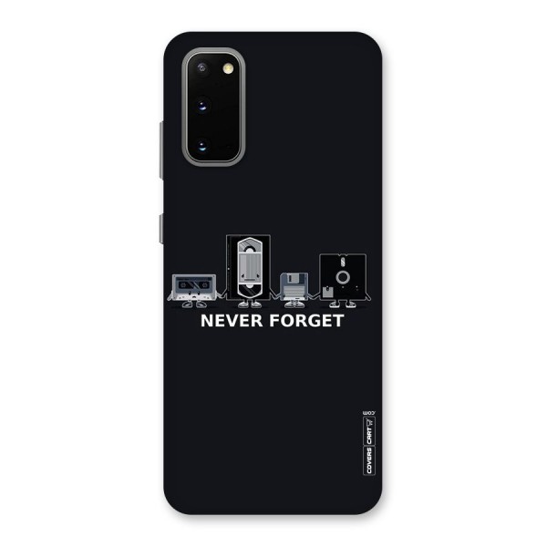 Never Forget Back Case for Galaxy S20