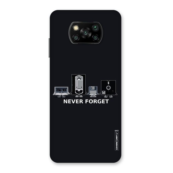 Never Forget Back Case for Poco X3