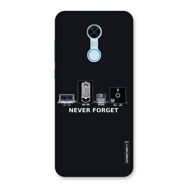 Never Forget Back Case for Redmi Note 5
