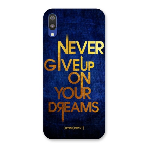 Never Give Up Back Case for Galaxy M10