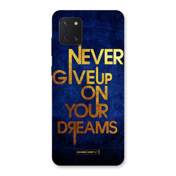 Never Give Up Back Case for Galaxy Note 10 Lite