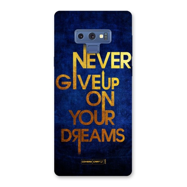 Never Give Up Back Case for Galaxy Note 9