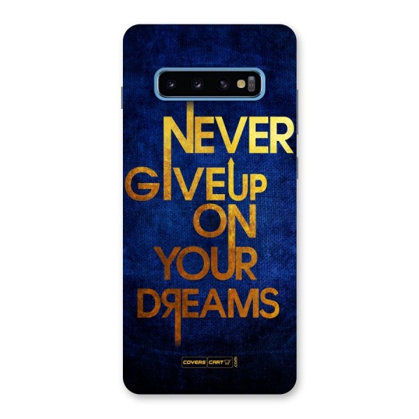 Never Give Up Back Case for Galaxy S10 Plus