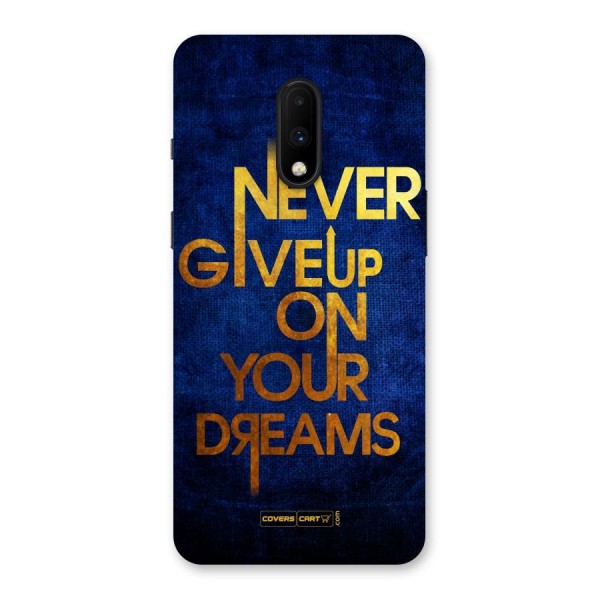 Never Give Up Back Case for OnePlus 7