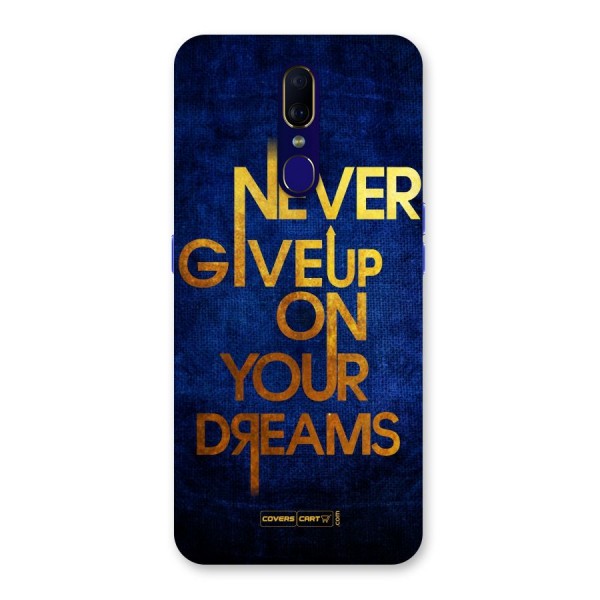 Never Give Up Back Case for Oppo F11
