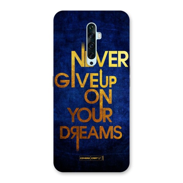 Never Give Up Back Case for Oppo Reno2 Z