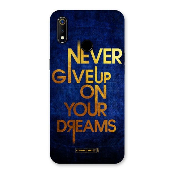 Never Give Up Back Case for Realme 3