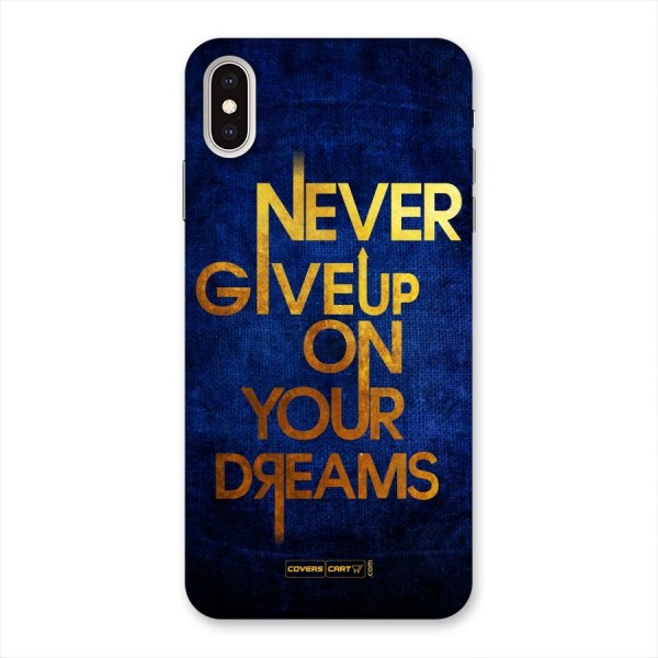 Never Give Up Back Case for iPhone XS Max