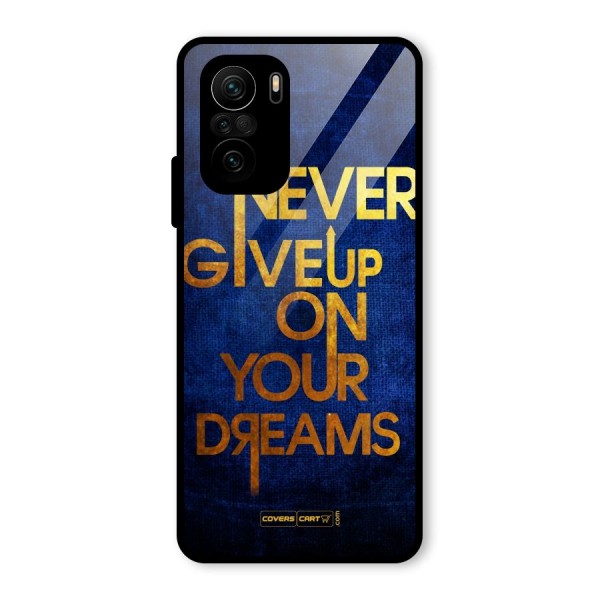 Never Give Up Glass Back Case for Mi 11x