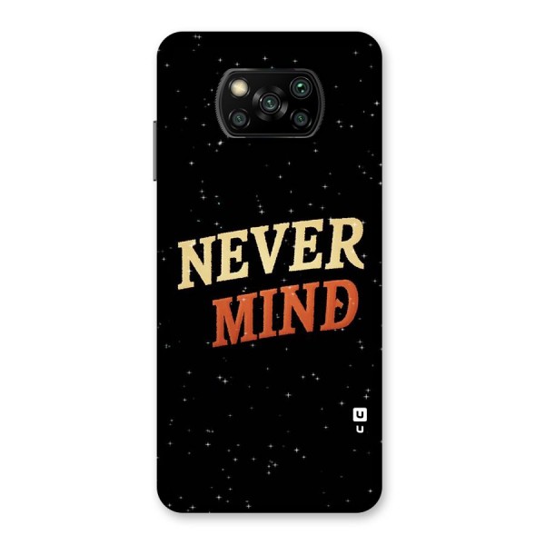 Never Mind Design Back Case for Poco X3