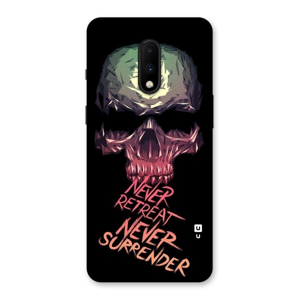 Never Retreat Back Case for OnePlus 7