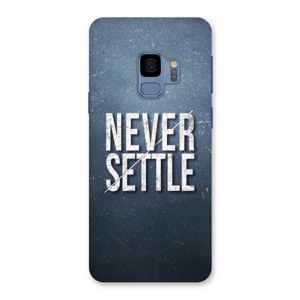 Never Settle Back Case for Galaxy S9