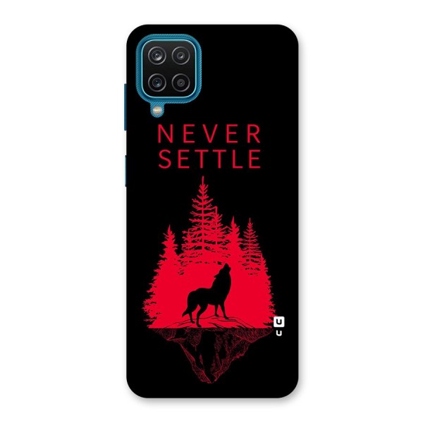 Never Settle Wolf Back Case for Galaxy F12