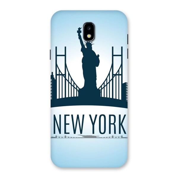 New York Skyline Back Case for Galaxy J7 Pro