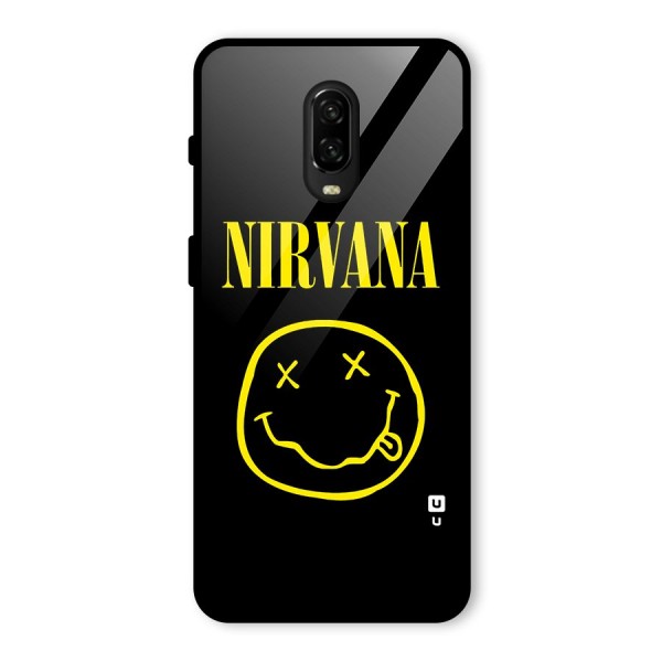 Nirvana Smiley Glass Back Case for OnePlus 6T