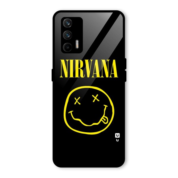 Nirvana Smiley Glass Back Case for Realme X7 Max