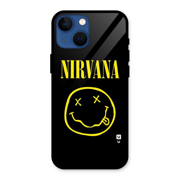 Nirvana Smiley Glass Back Case for iPhone 13 Mini